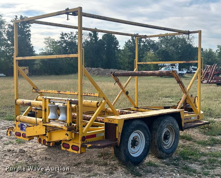 image for item ET3255 1995 Kiefer Industrial pipe straightener trailer