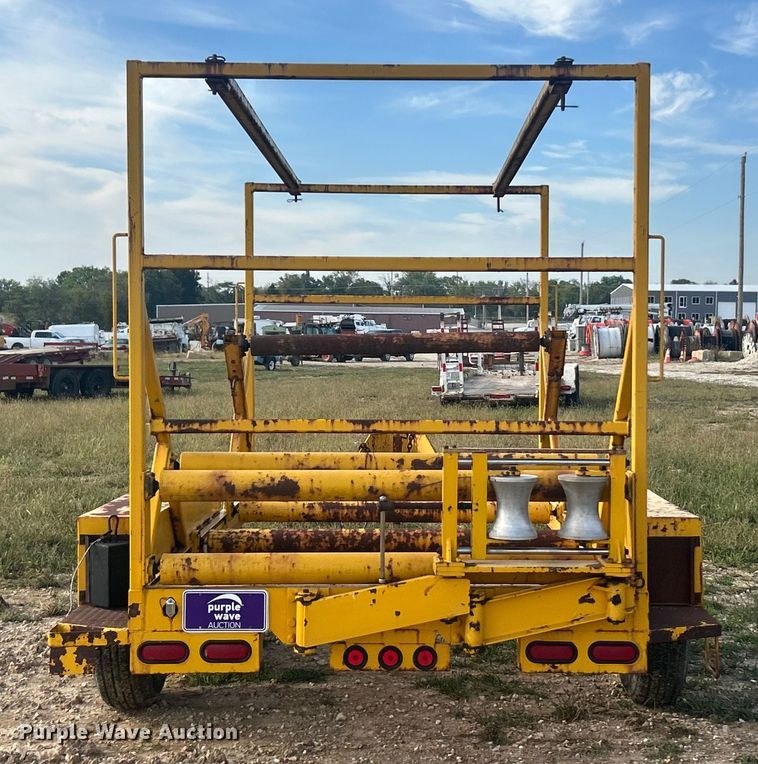 image for item ET3255 1995 Kiefer Industrial pipe straightener trailer