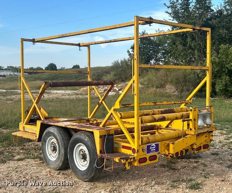 image for item ET3255 1995 Kiefer Industrial pipe straightener trailer