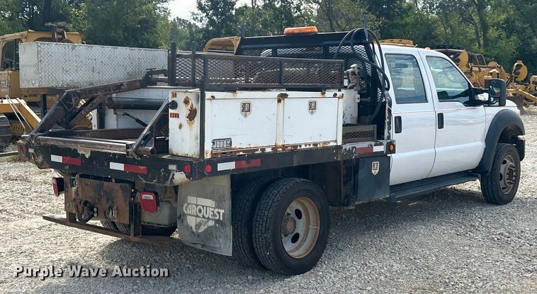 image for item ET3259 2012 Ford F550 Super Duty XL flatbed truck