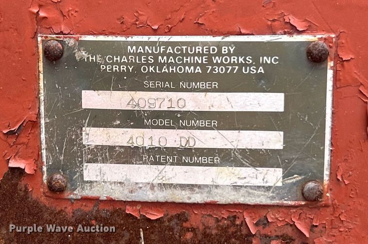 image for item ET3265 1982 Ditch Witch 4010 reel carrier