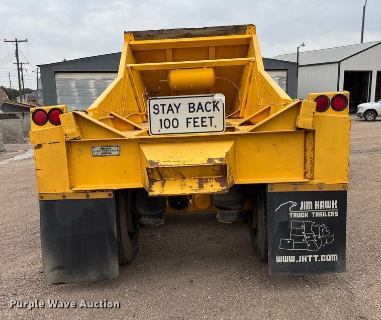 image for item ET4699 1986 Evans-Plugge Company 1986 bottom dump trailer