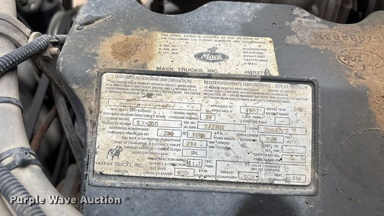 image for item ET4700 1998 Mack RD688S dump truck