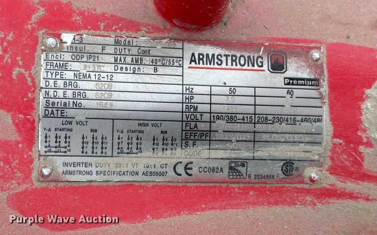 image for item ET4706 (2) Armstrong 3x2.5x10 4030 water pumps