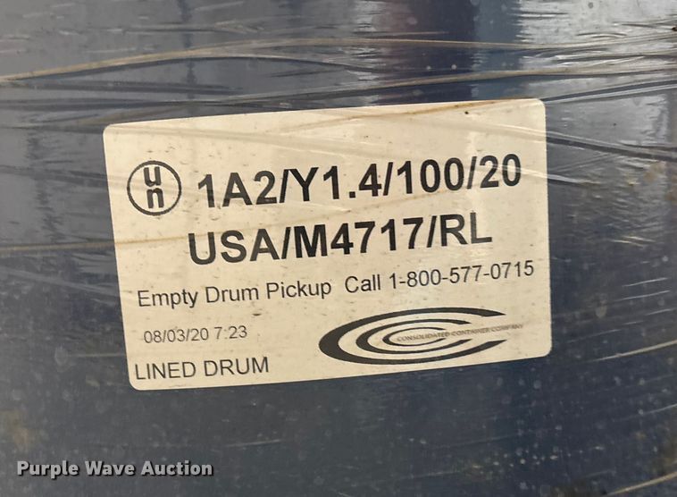image for item ET4708 (3) 55 gallon barrels of stripping paint