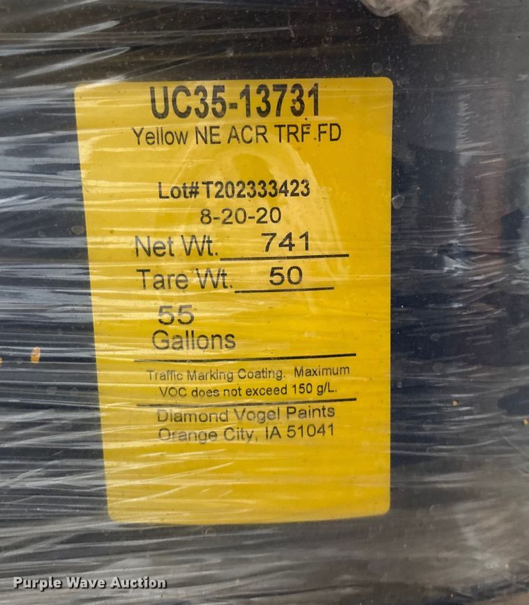 image for item ET4708 (3) 55 gallon barrels of stripping paint