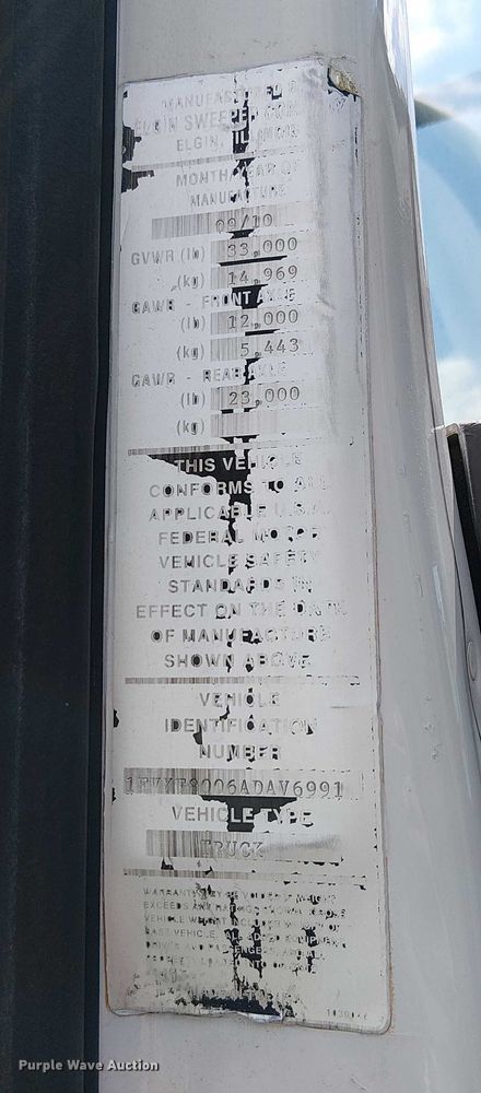 image for item EU2516 2010 Freighliner M2 106 street sweeper truck