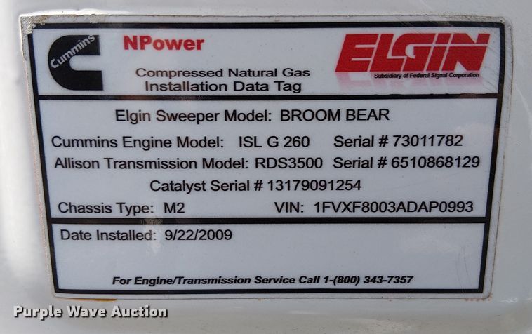 image for item EU2518 2010 Freighter M2 106 street sweeper truck