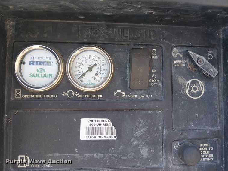 image for item EU2523 2012 Sullair 49HP185DPQ JDi4 air compressor