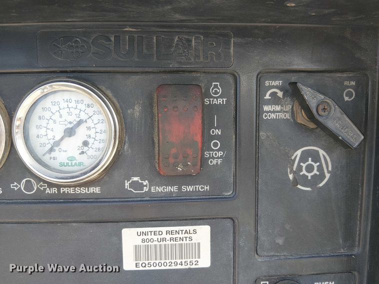 image for item EU2525 2012 Sullair 49HP185DPQ JDi4 air compressor