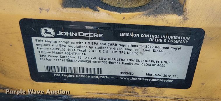 image for item EU2525 2012 Sullair 49HP185DPQ JDi4 air compressor