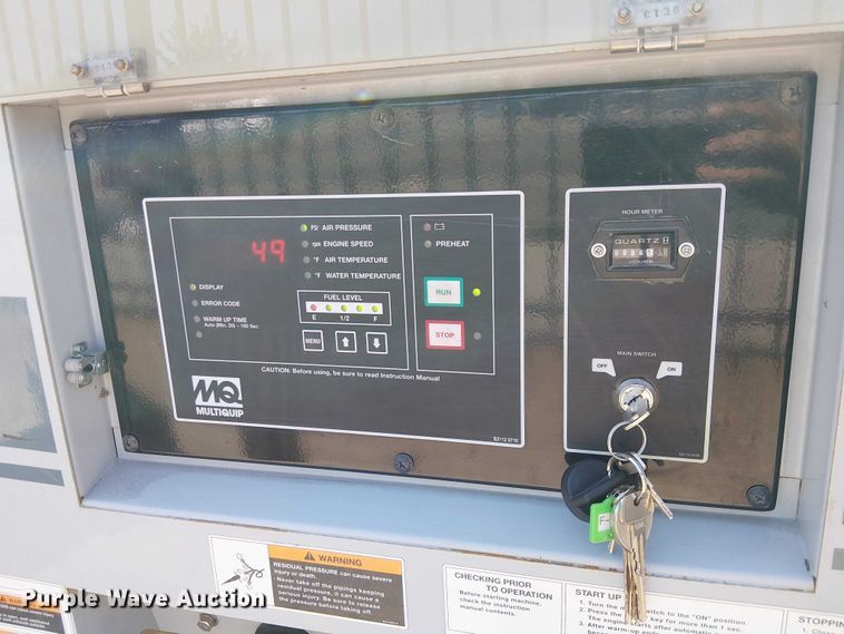 image for item EU2526 2019 Multiquip DIS-185SSI4F air compressor