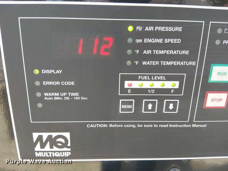 image for item EU2526 2019 Multiquip DIS-185SSI4F air compressor
