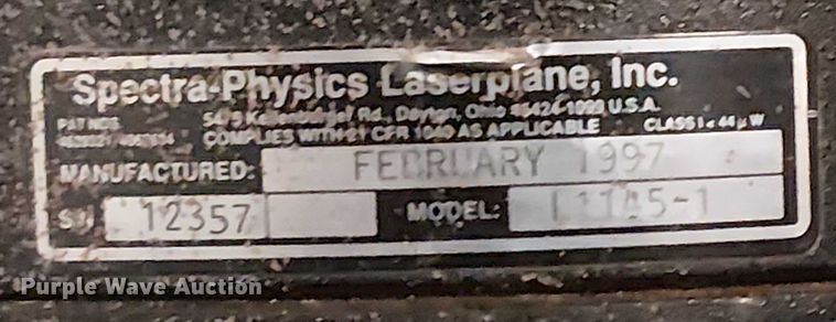 image for item EU2546 1997 Spectra-Physics 11145-1 surveying equipment