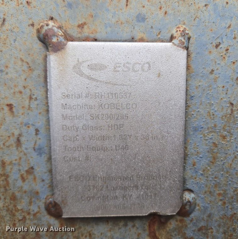 image for item EU3851 ESCO SK290/295 excavator bucket