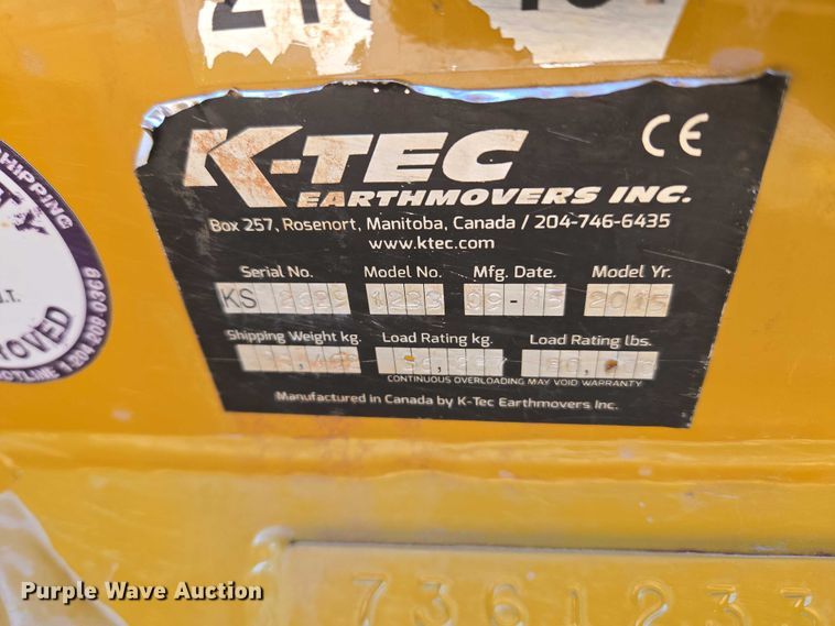 image for item EU3881 2015 K-TEC 1233 scraper