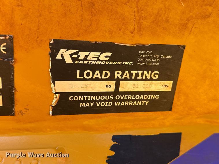 image for item EU3884 2014 K-Tec 1233 scraper