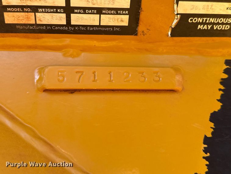 image for item EU3884 2014 K-Tec 1233 scraper