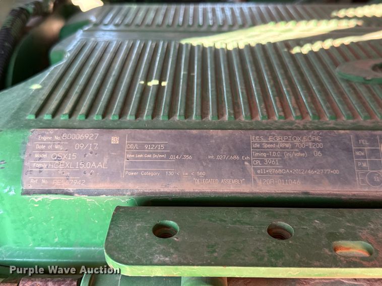 image for item EU3888 2017 John Deere 9570R Scraper Special 4WD tractor