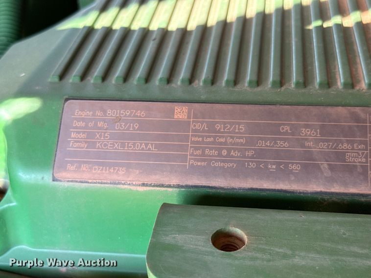 image for item EU3889 2019 John Deere 9570R Scraper Special 4WD tractor