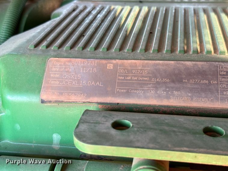 image for item EU3891 2018 John Deere 9570R Scraper Special 4WD tractor