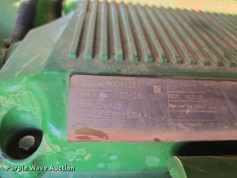 image for item EU3892 2018 John Deere 9570R Scraper Special 4WD tractor