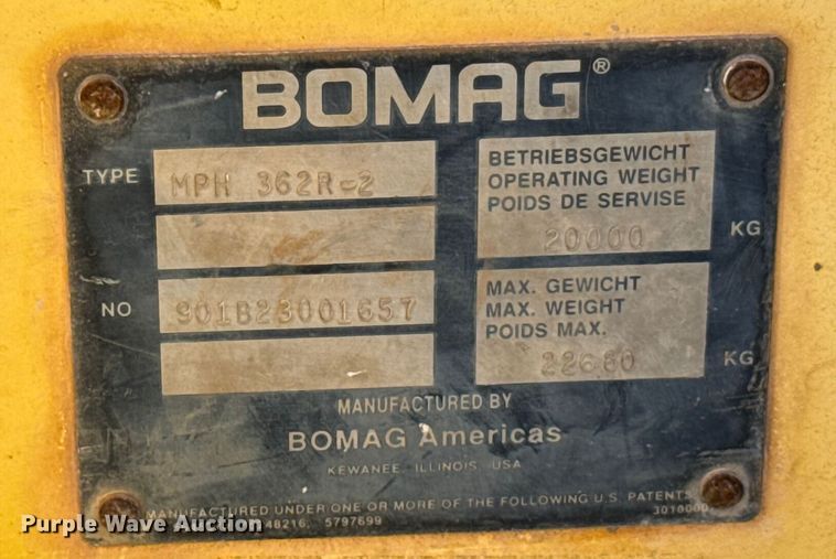 image for item EU5017 Bomag MPH 362R-2 soil stabilizer / recycler