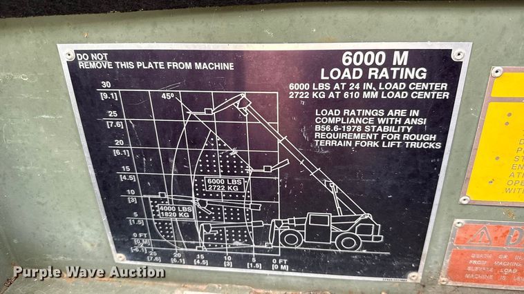 image for item EU5051 1990 Skytrak 6000M telehandler