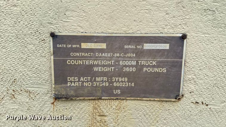 image for item EU5051 1990 Skytrak 6000M telehandler