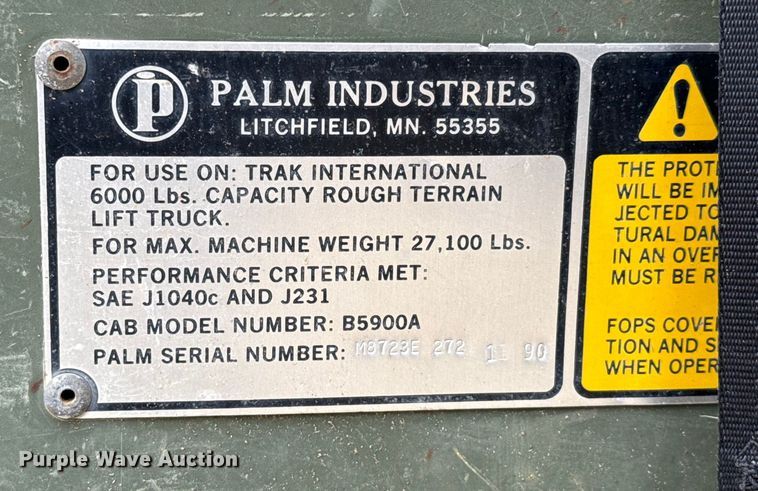 image for item EU5051 1990 Skytrak 6000M telehandler