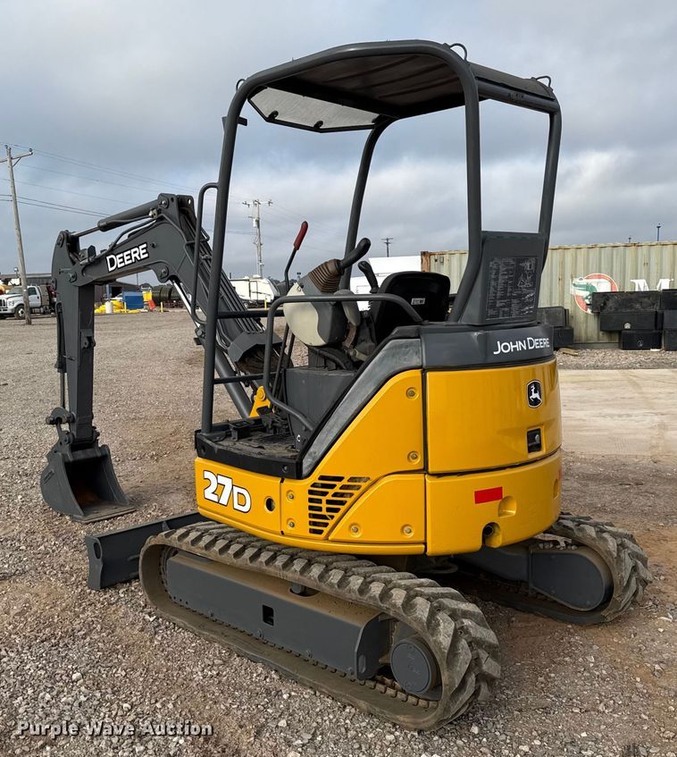 image for item EU5066 2014 John Deere 27D mini excavator