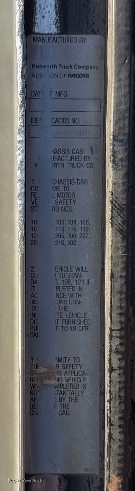 image for item EU5086 1996 Kenworth W900B roll-off container truck