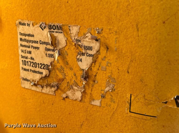 image for item EU5092 Bomag BMP8500 trench compactor