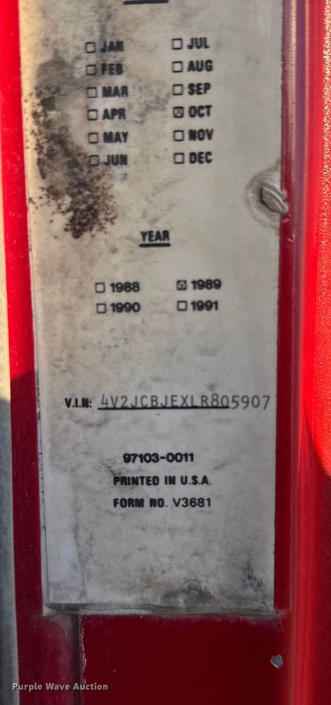 image for item EU6032 1990 White GMC dump truck