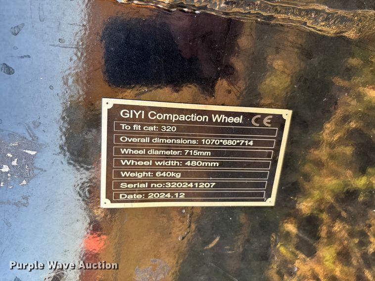 image for item EV3120 2024 GIYI compaction wheel