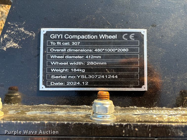 image for item EV3122 2024 GIYI compaction wheel