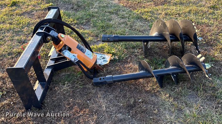 image for item EV3126 2025 Wolverine ADB-13-1218R skid steer auger bucket