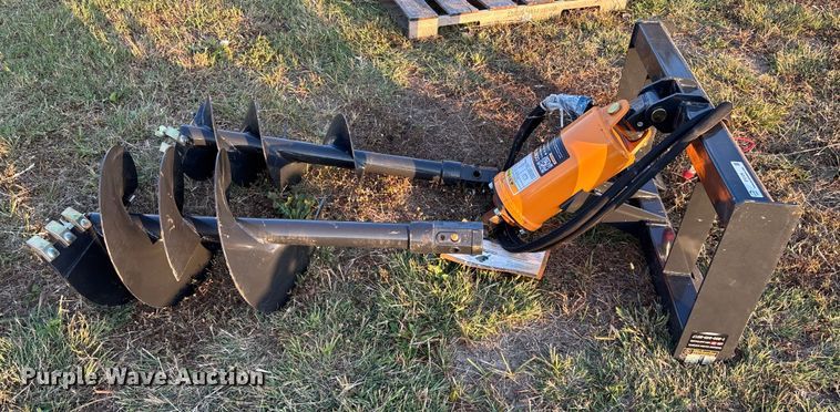 image for item EV3126 2025 Wolverine ADB-13-1218R skid steer auger bucket