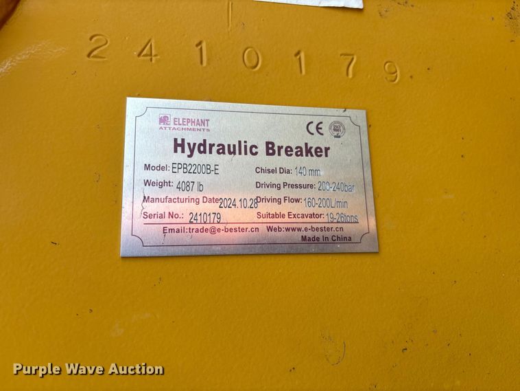 image for item EV3131 2024 Elephant EPB2200B-E breaker