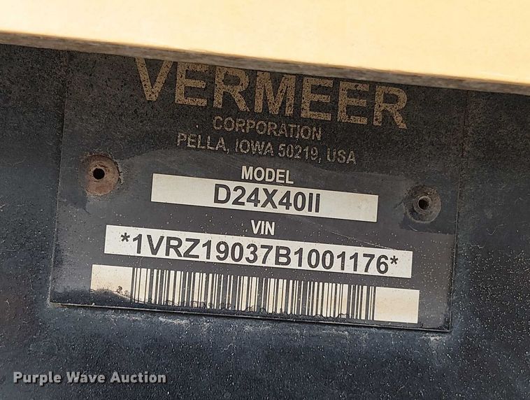 image for item EV5360 2010 Vermeer D24x40II directional boring unit
