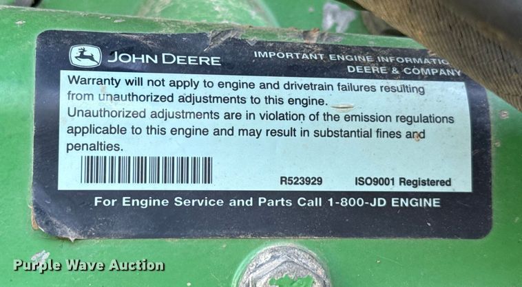 image for item GH9372 2008 John Deere 9530 Scraper Special 4WD tractor