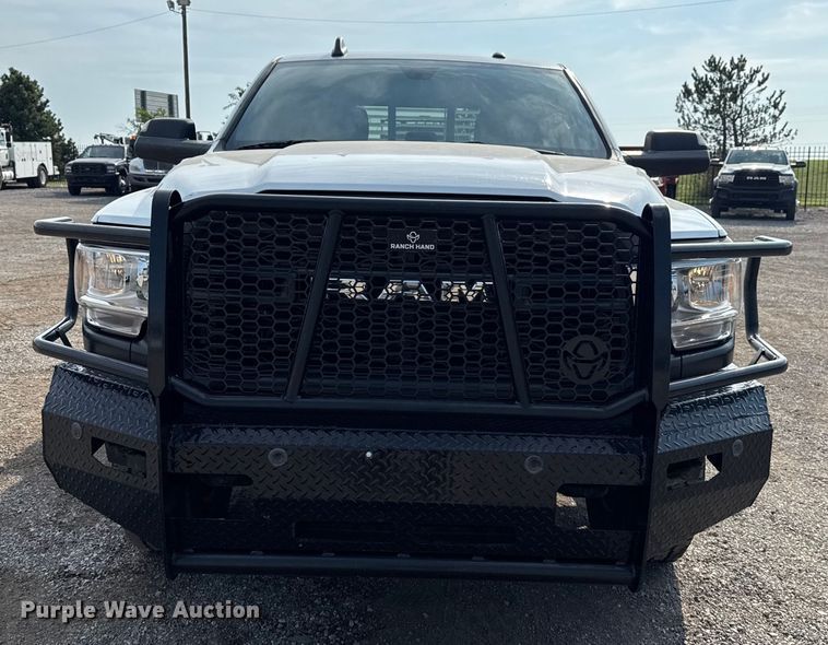 image for item NU9654 2022 Dodge Ram  3500HD Crew Cab utility bed pickup truck