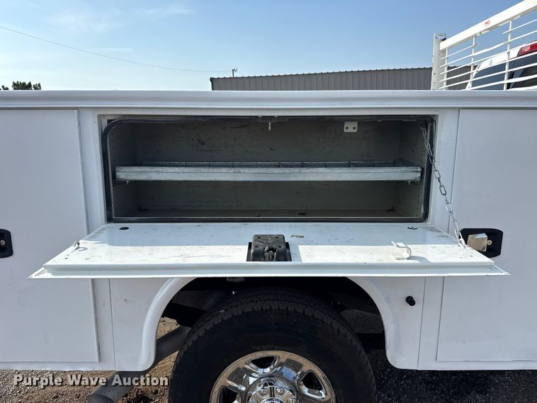 image for item NU9654 2022 Dodge Ram  3500HD Crew Cab utility bed pickup truck
