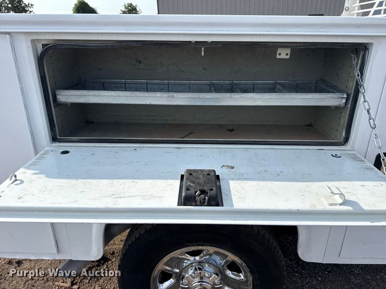 image for item NU9654 2022 Dodge Ram  3500HD Crew Cab utility bed pickup truck