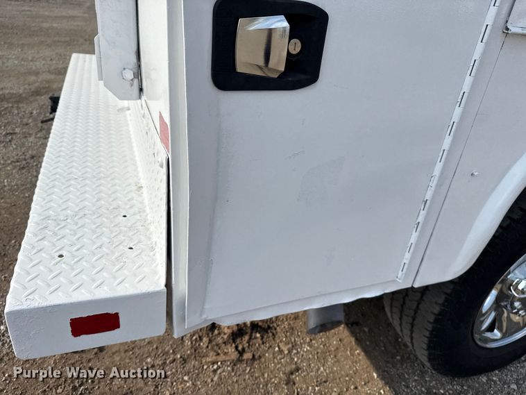 image for item NU9654 2022 Dodge Ram  3500HD Crew Cab utility bed pickup truck