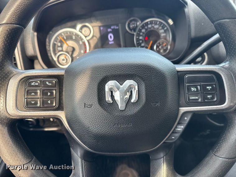 image for item NU9654 2022 Dodge Ram  3500HD Crew Cab utility bed pickup truck