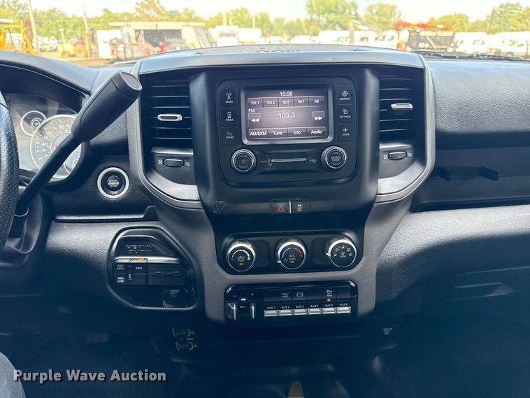 image for item NU9654 2022 Dodge Ram  3500HD Crew Cab utility bed pickup truck