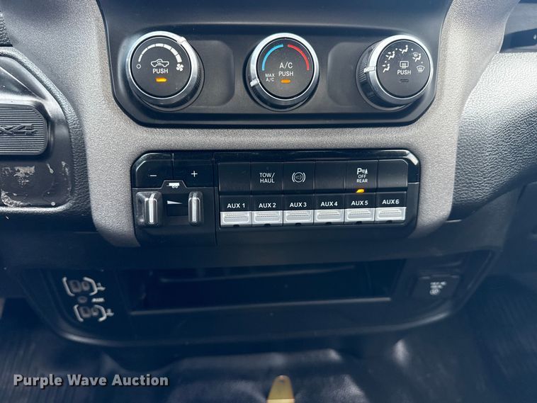 image for item NU9654 2022 Dodge Ram  3500HD Crew Cab utility bed pickup truck