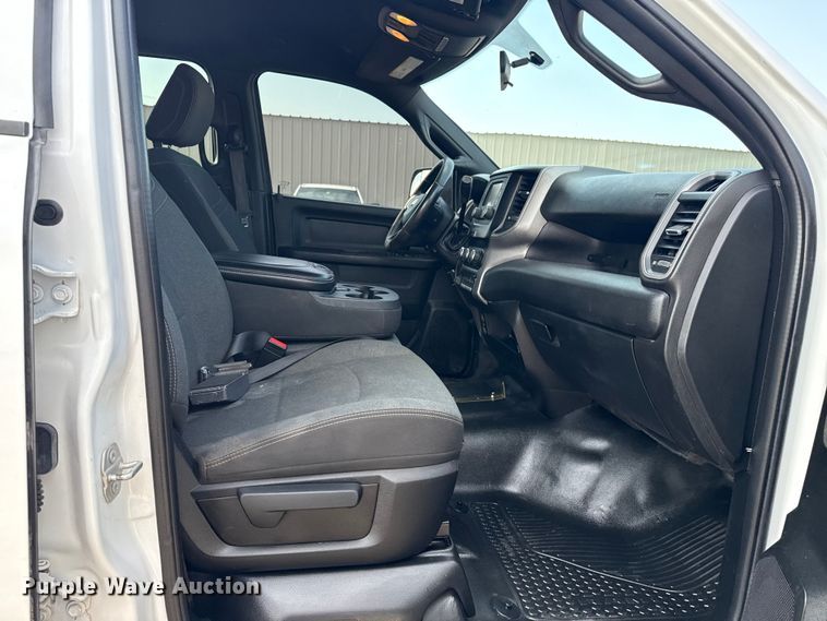 image for item NU9654 2022 Dodge Ram  3500HD Crew Cab utility bed pickup truck