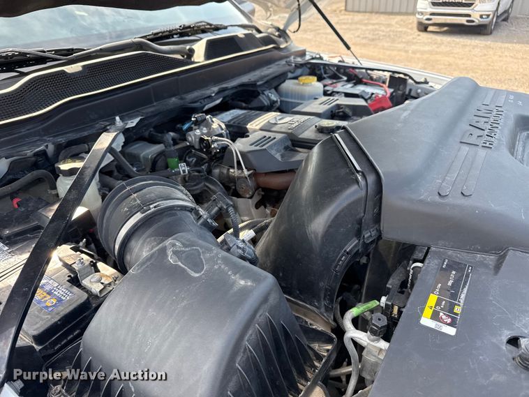 image for item NU9654 2022 Dodge Ram  3500HD Crew Cab utility bed pickup truck